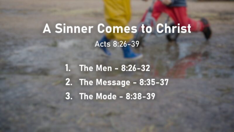 A Sinner Comes to Christ Image